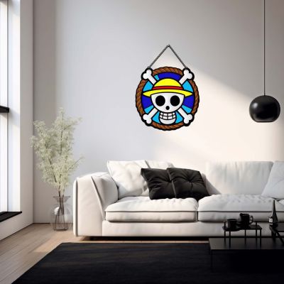 Anime Theme Wooden Wall Hanging for Kids' Bedroom, Living Room & Playrooms Birthday Return Gift For Kids & Anime Lover (One Piece369)